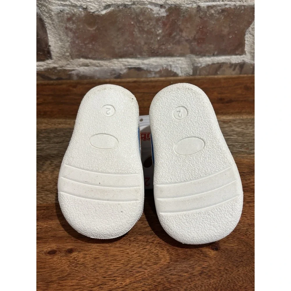 Nuby Baby‎ Shoes, Boys Baby Shoes, Size 2, Perfect Baby Gift, Blue and Orange
